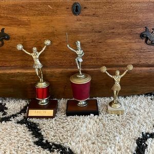 Set of three vintage trophies